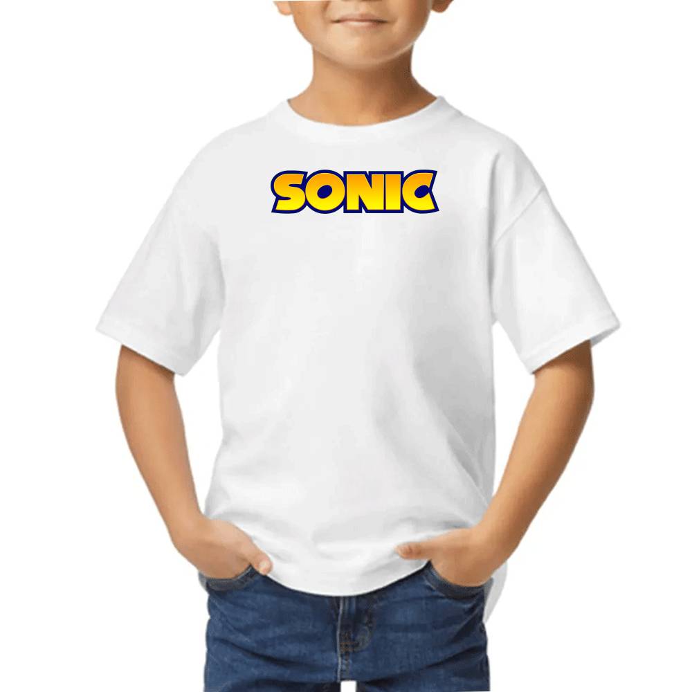 Playera de Niño Sonic Logo Algodón Premium #0002662