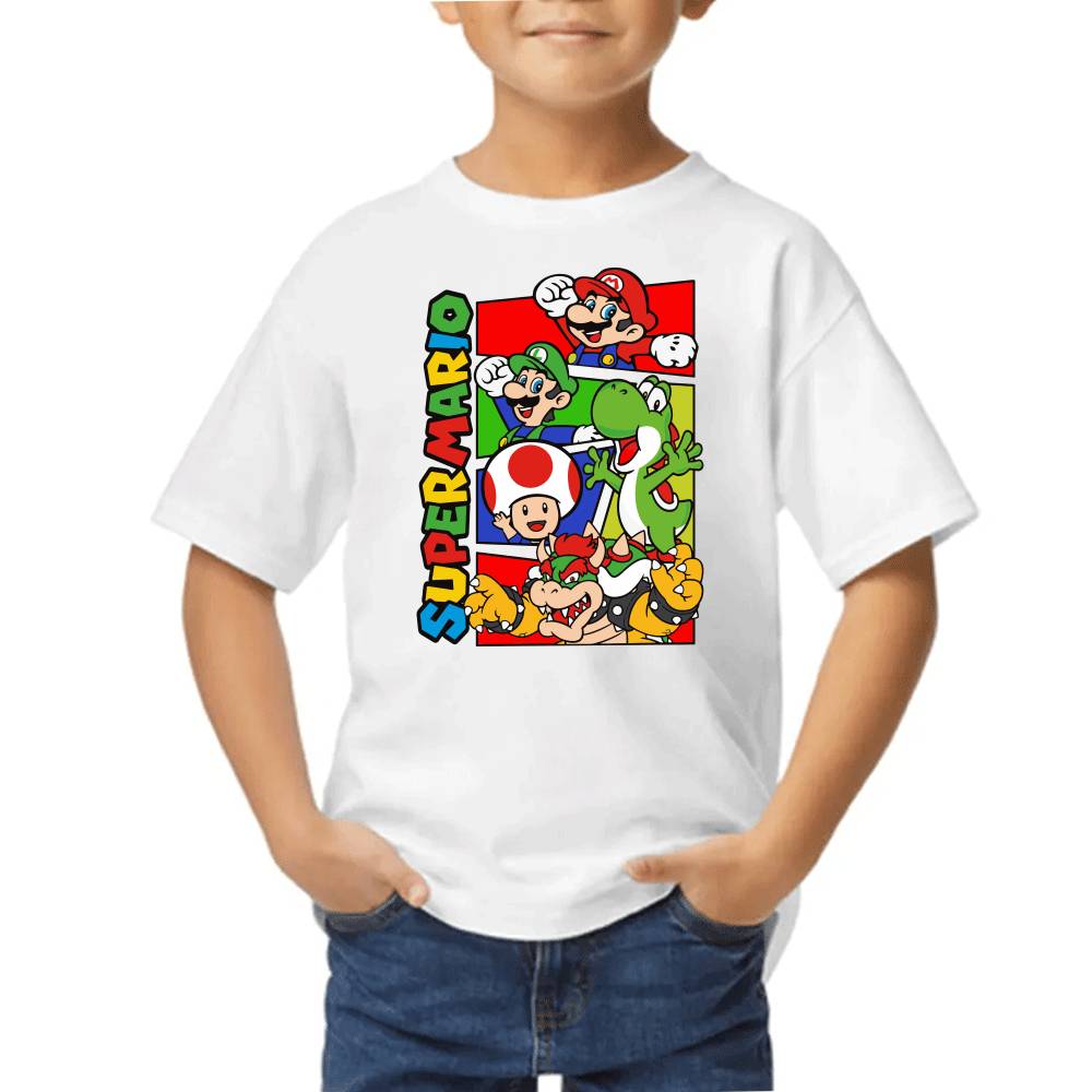 Playera de Niño Mario Bros Algodón Premium #0002668