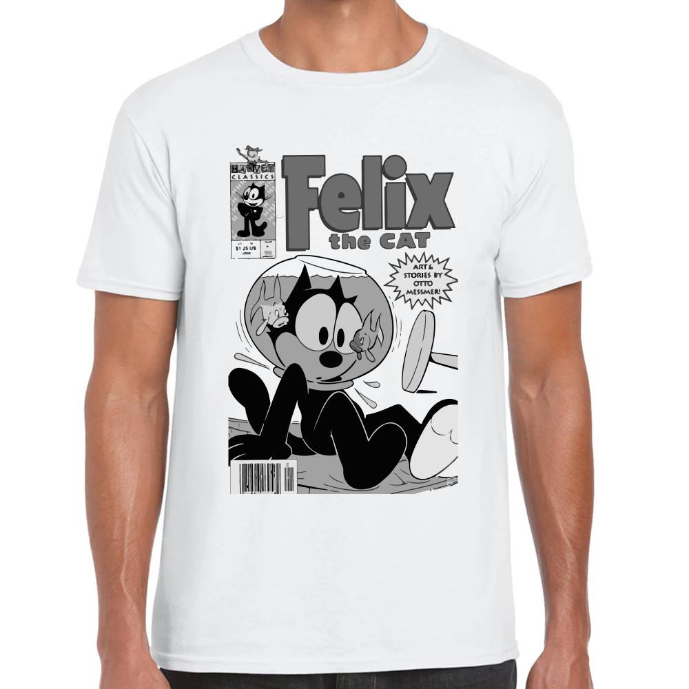 Playera Felix el Gato Retro Portada Algodón Premium #0002671