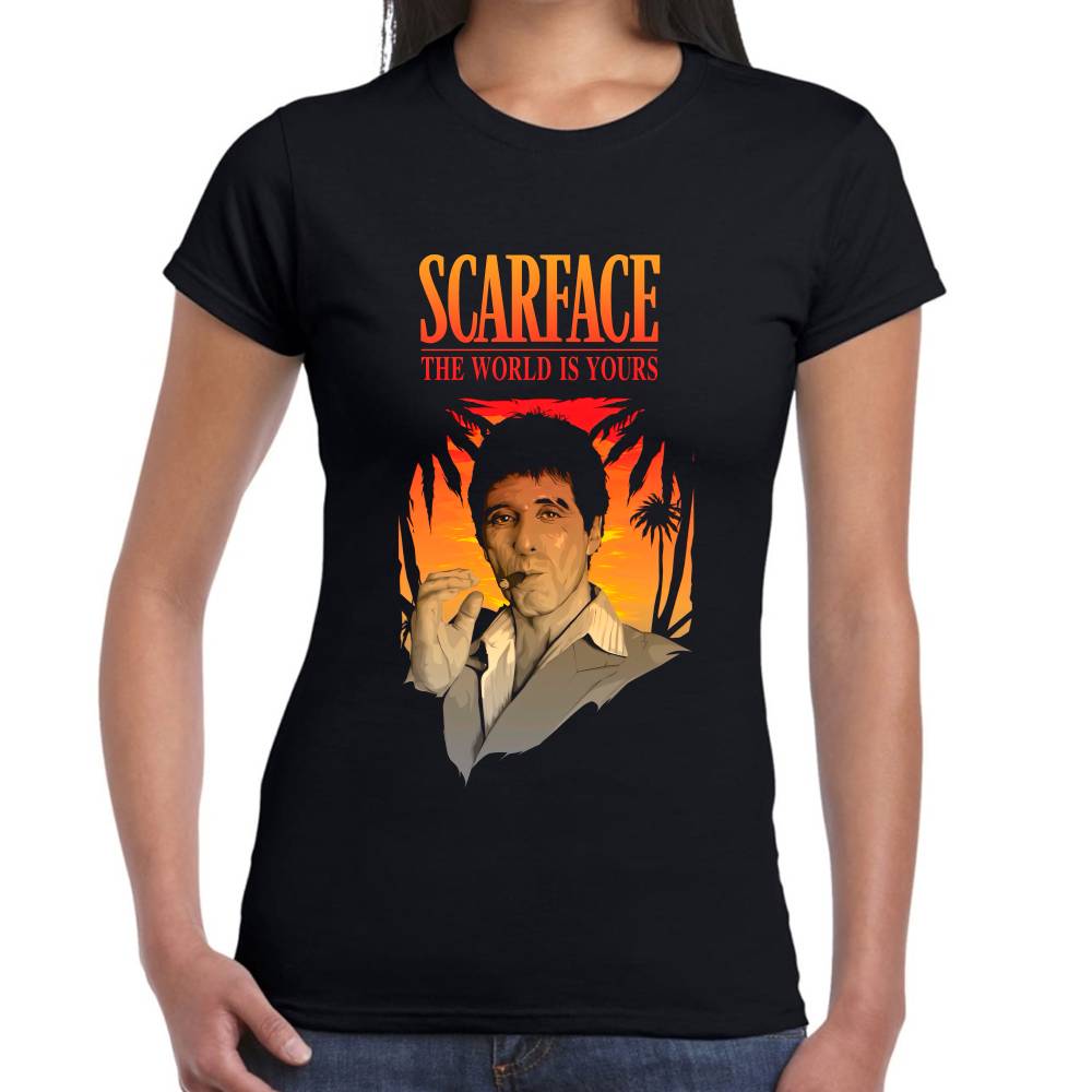 Playera Scarface The World Is Yours Algodón Premium #0002676