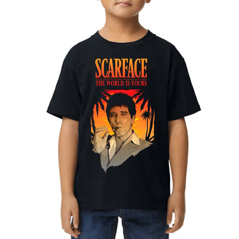 Playera de Niño Scarface The World Is Yours Algodón Premium #0002676