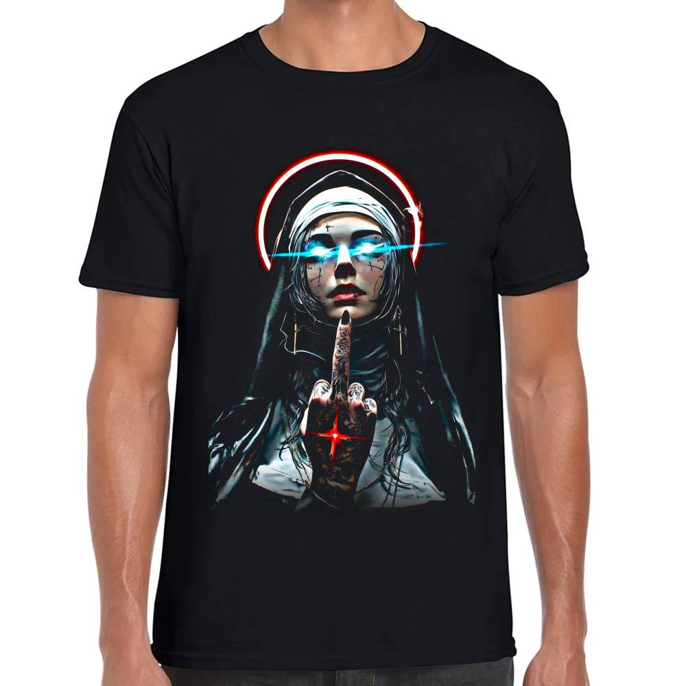 Playera Unholy Nun Algodón Premium #0002680 Imagen principal del producto