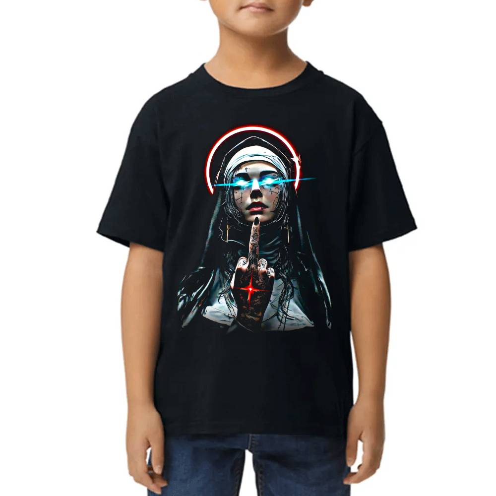 Playera de Niño Unholy Nun Algodón Premium #0002680
