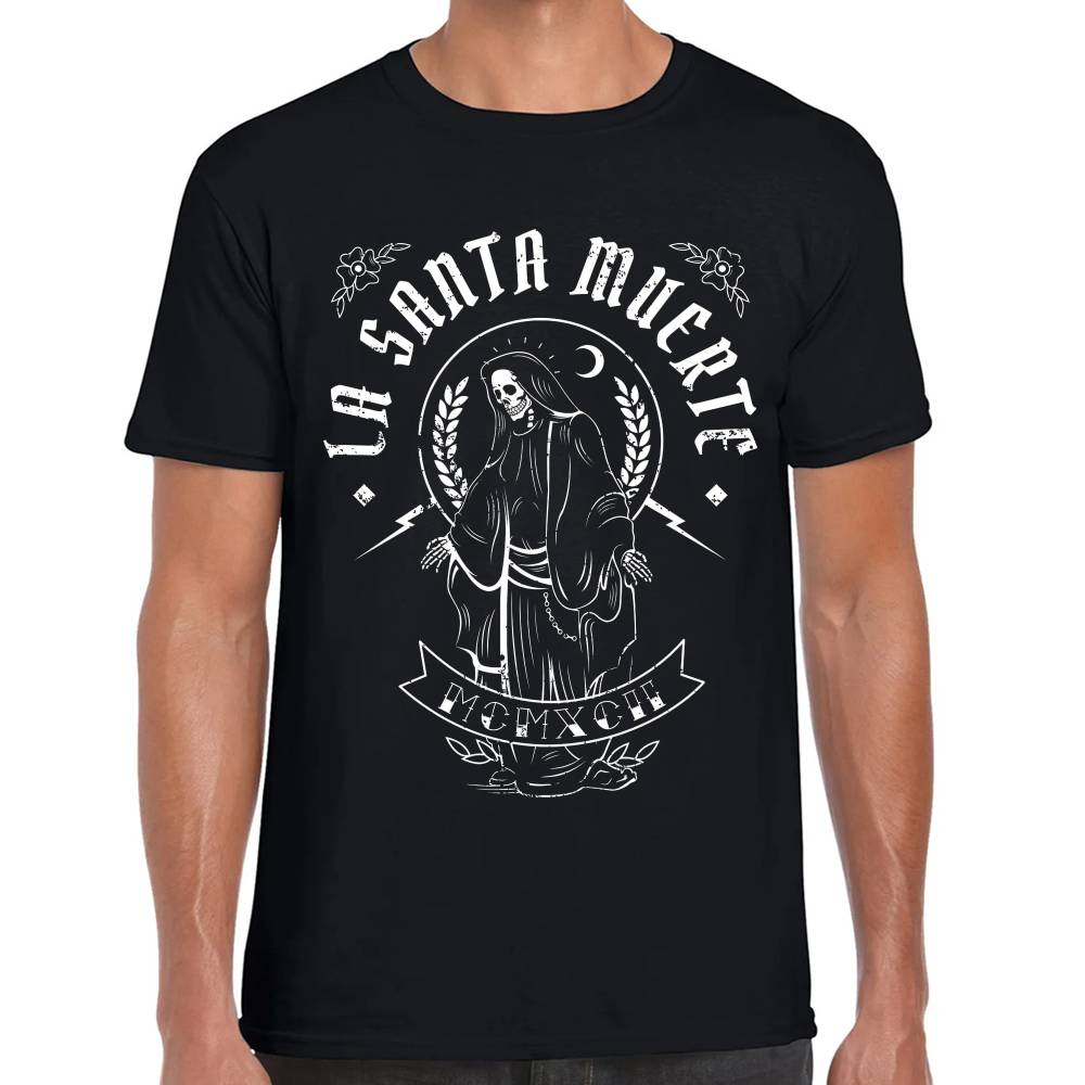 Playera La Santa Muerte Algodón Premium #0002683
