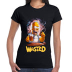 Playera Los Simpsons Homero Wasted Algodón Premium #0002688