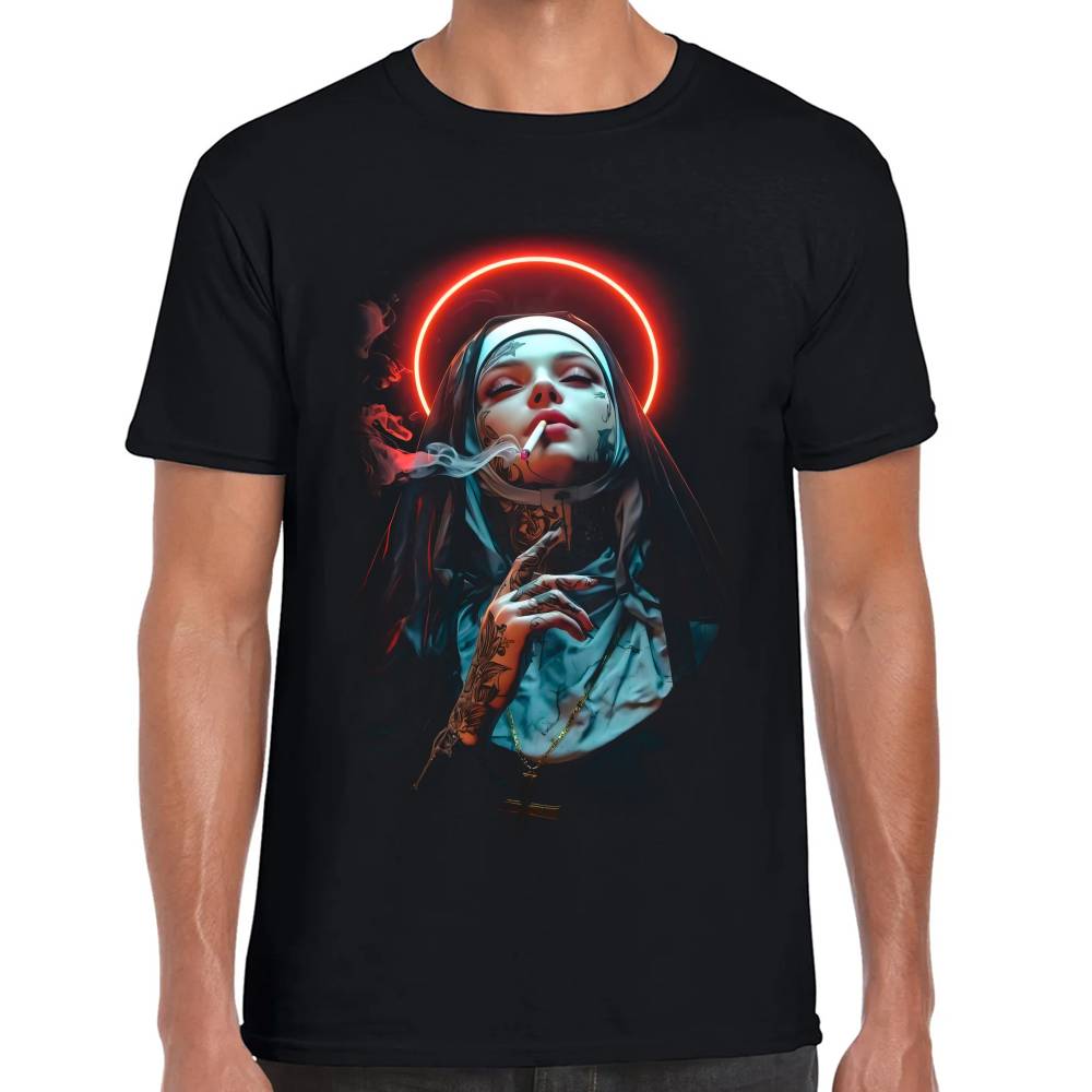 Playera Unholy Nun Algodón Premium #0002690 Imagen principal del producto