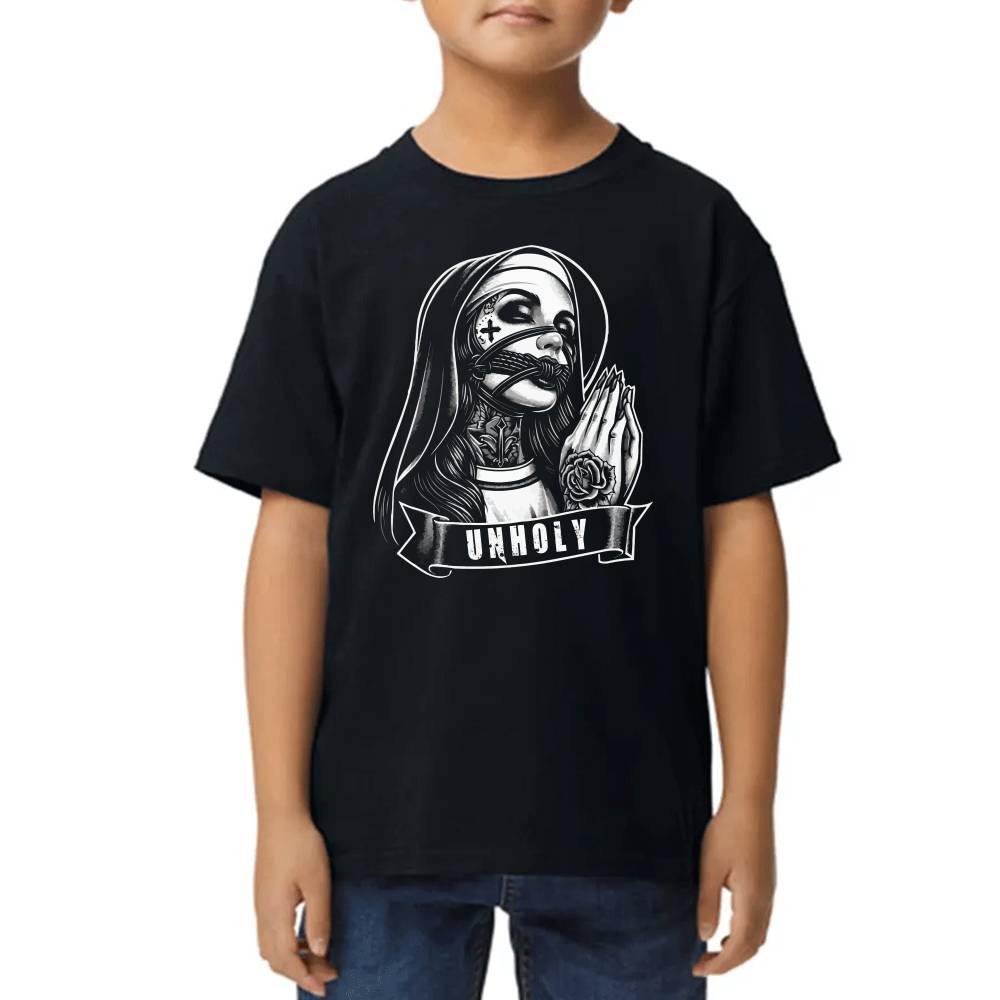 Playera de Niño Unholy Nun Algodón Premium #0002693