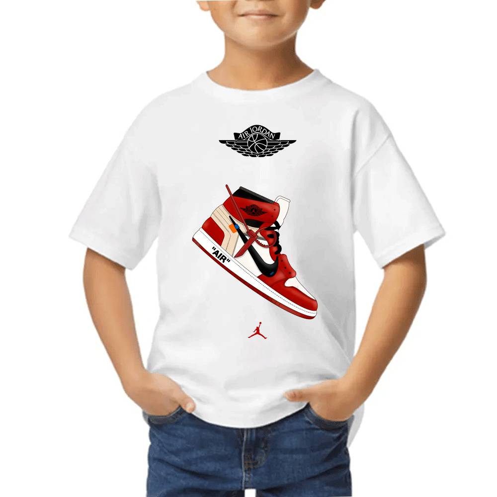 Playera de Niño Michael Jordan Air 1 Algodón Premium #0002706