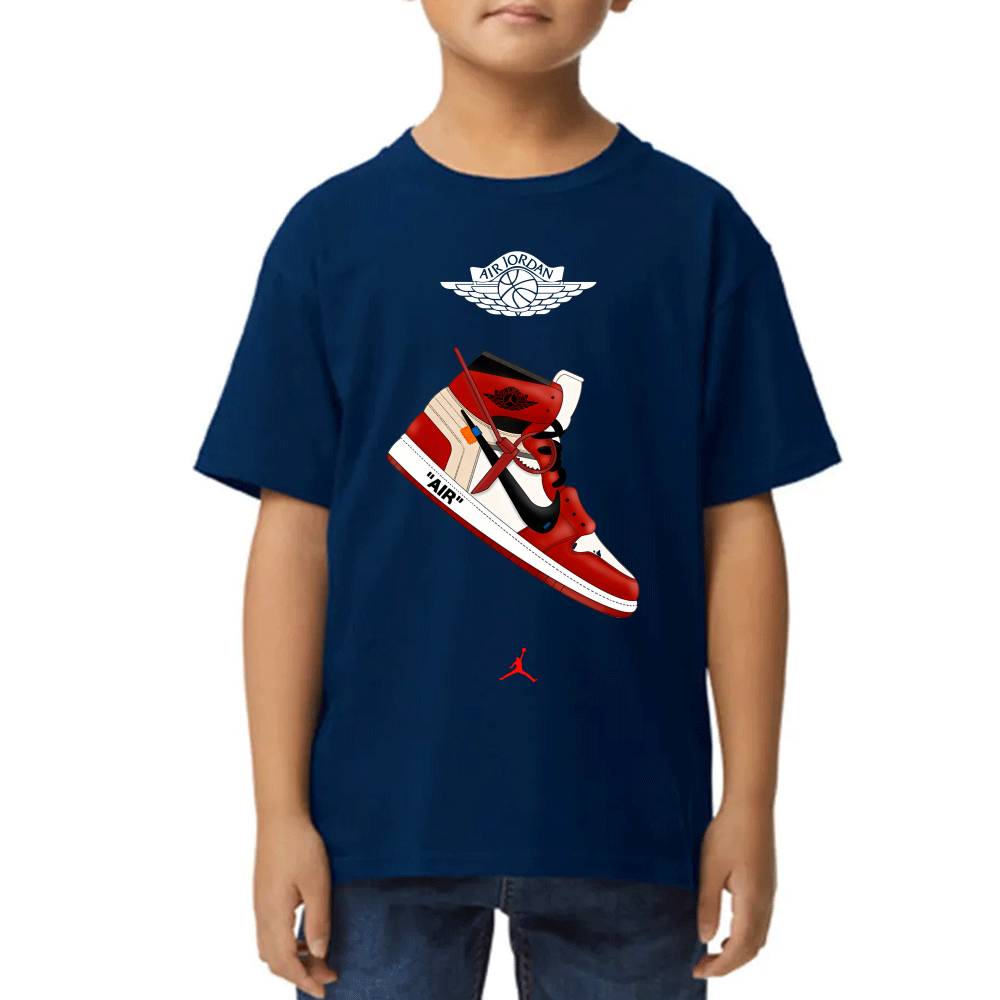 Playera de Niño Michael Jordan Air 1 Algodón Premium #0002706