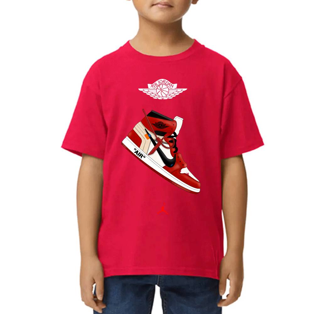Playera de Niño Michael Jordan Air 1 Algodón Premium #0002706