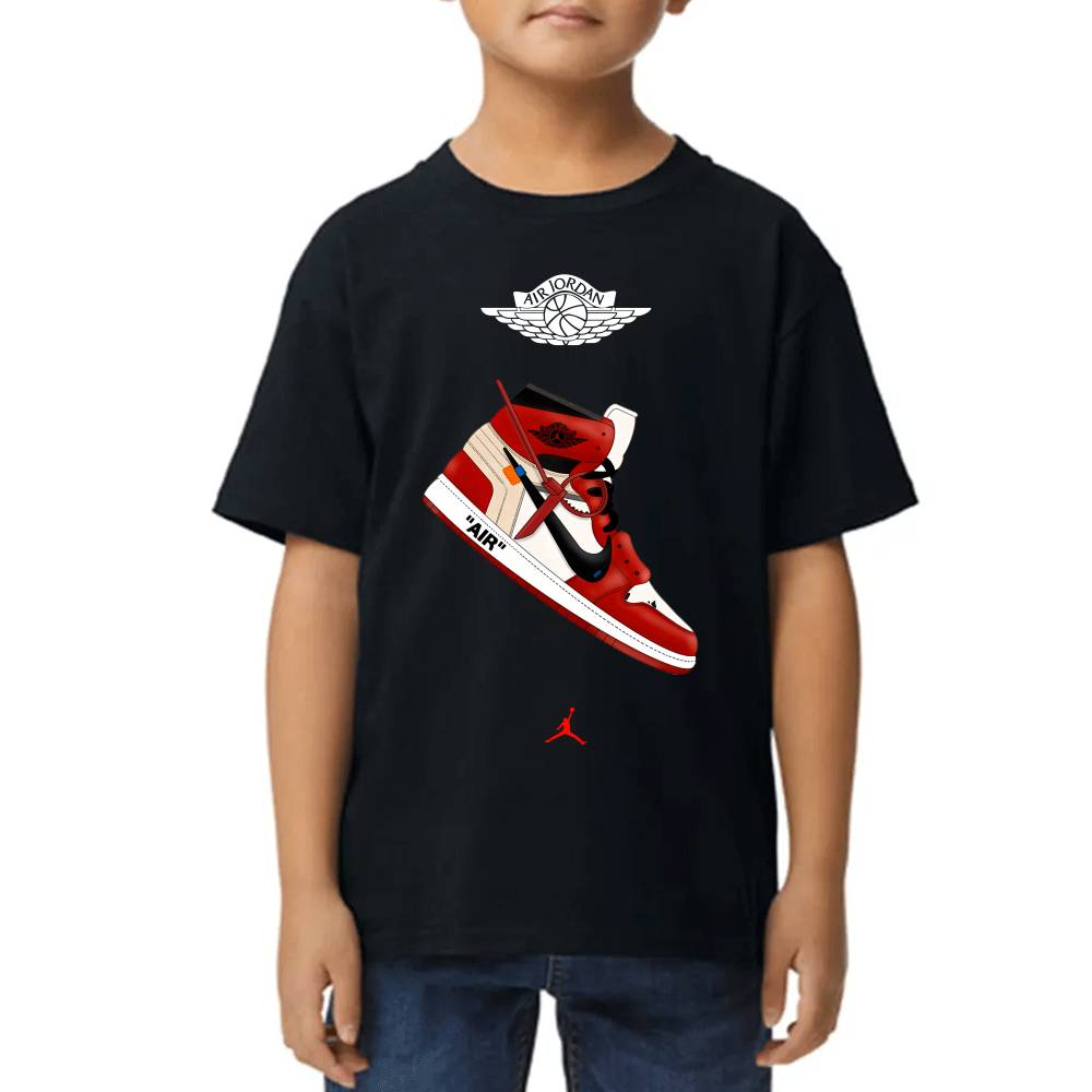 Playera de Niño Michael Jordan Air 1 Algodón Premium #0002706
