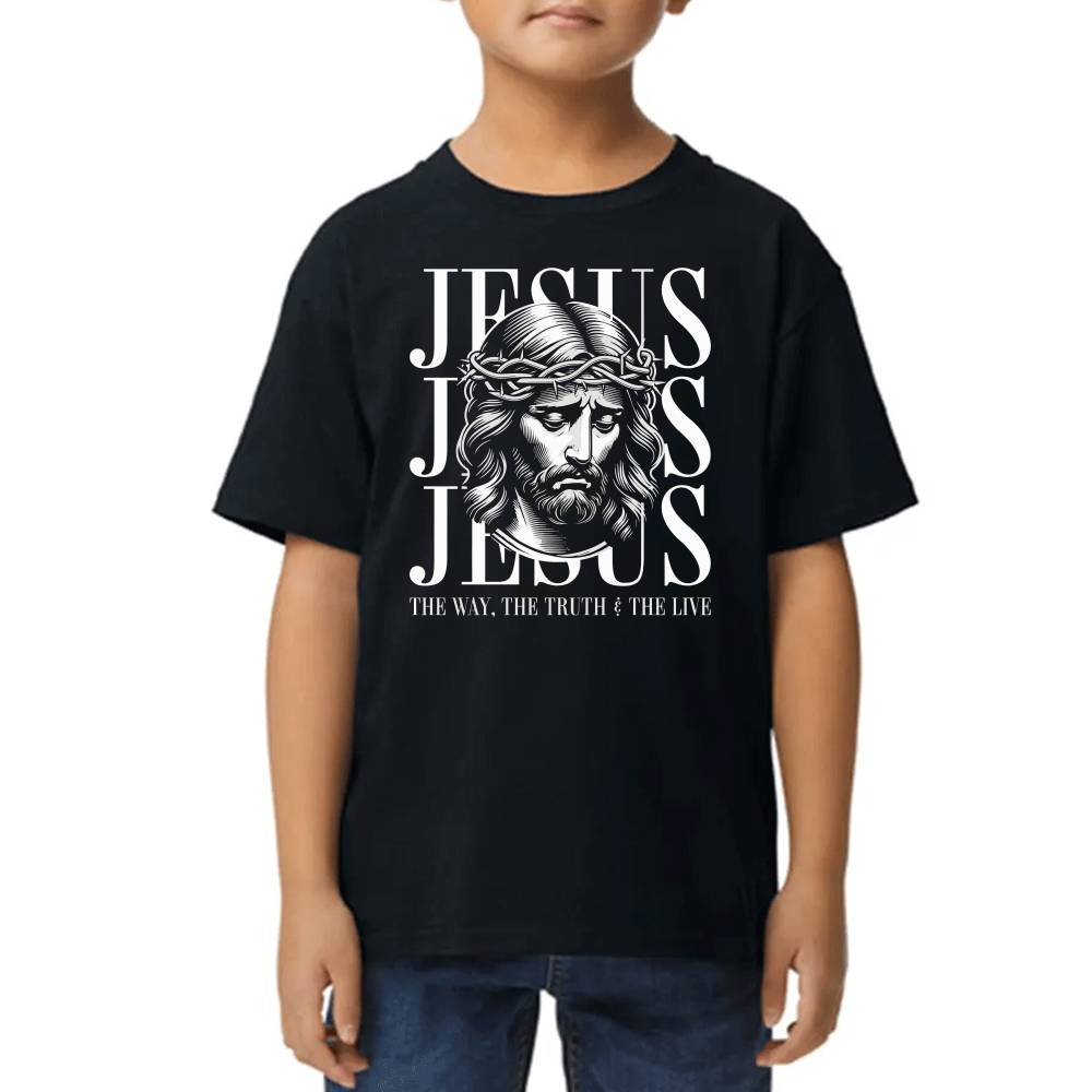 Playera de Niño Jesucristo Viacrucis Algodón Premium #0002715