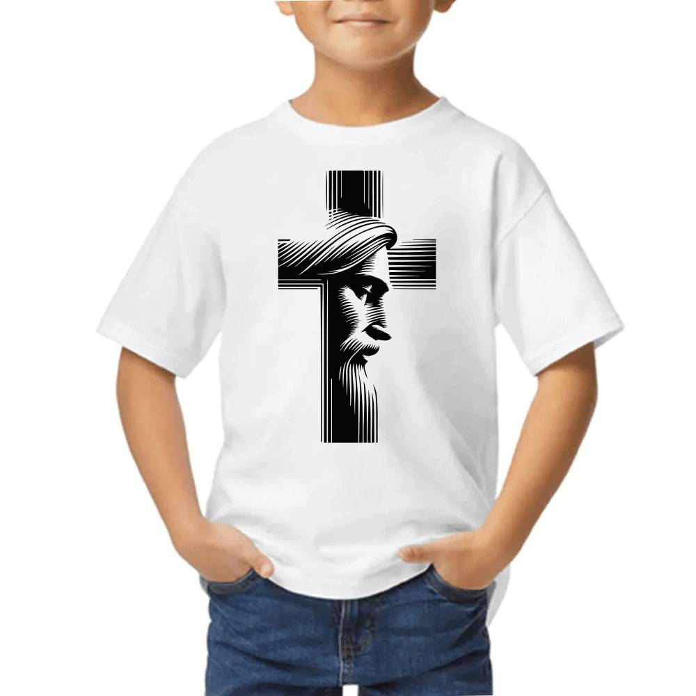 Playera de Niño Jesucristo Viacrucis Algodón Premium #0002716