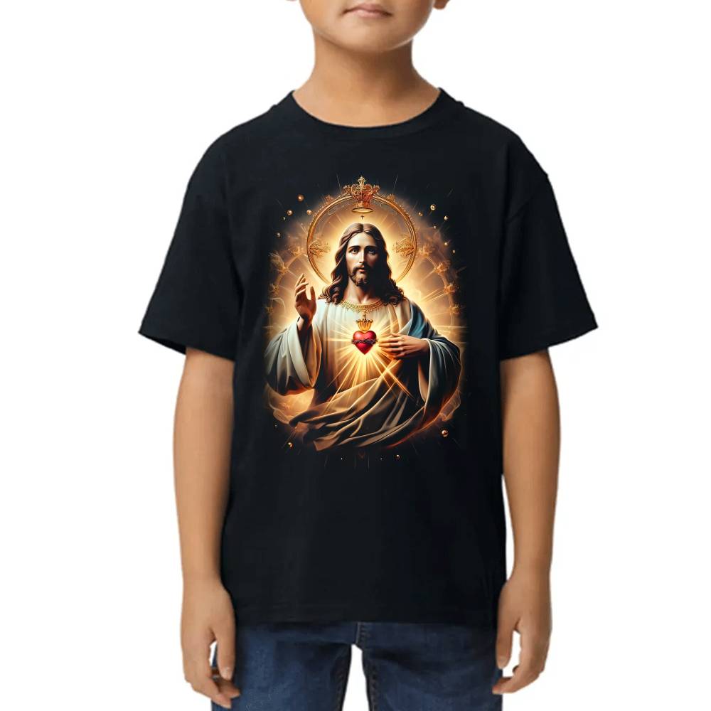 Playera de Niño Jesucristo Viacrucis Algodón Premium #0002717