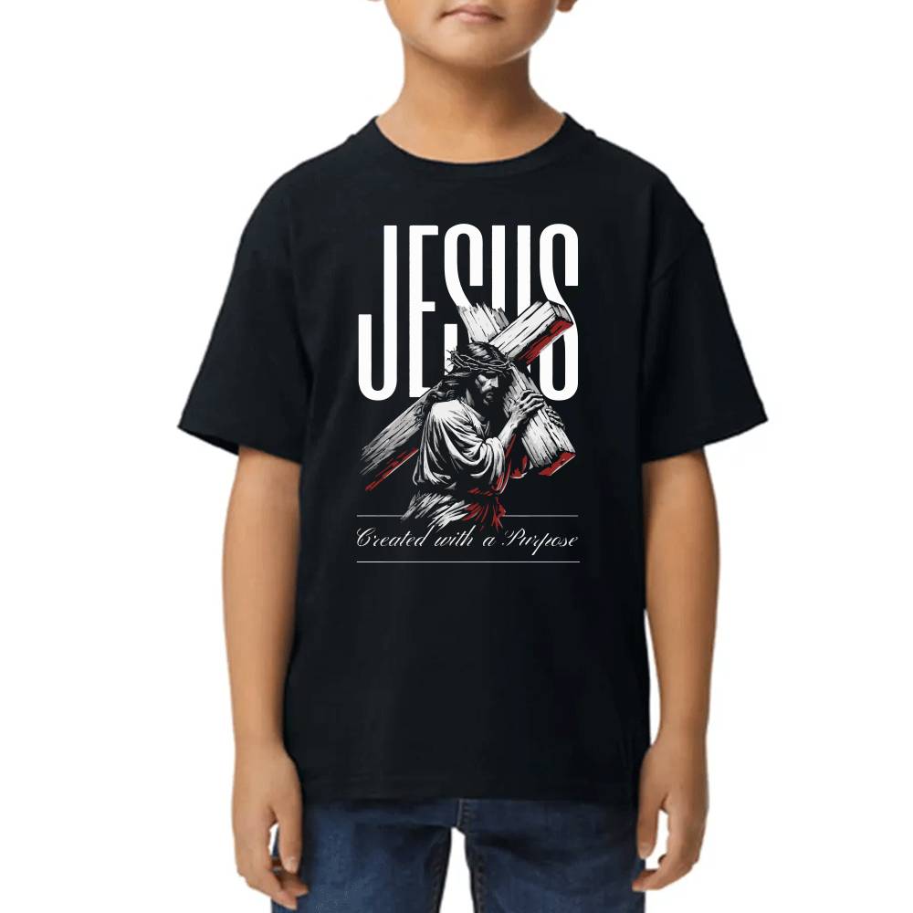 Playera de Niño Jesucristo Viacrucis Algodón Premium #0002722