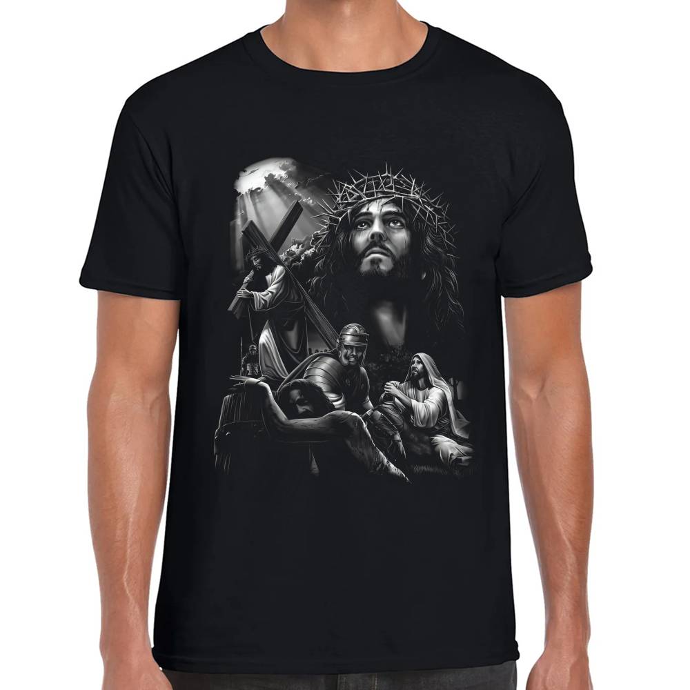 Playera Jesucristo Viacrucis Algodón Premium #0002734
