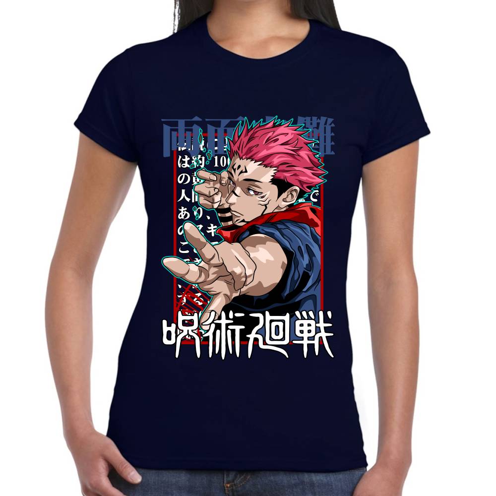 Playera Jujutsu Sukuna Algodón Premium #0002751 Imagen secundaria del producto