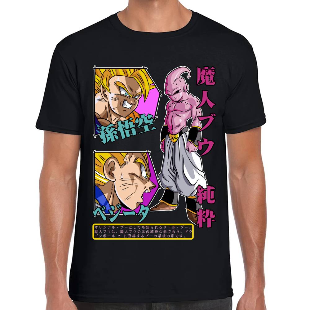Playera Dragon Ball Goku y Vegeta vs Kid Boo #0002754 Imagen principal del producto