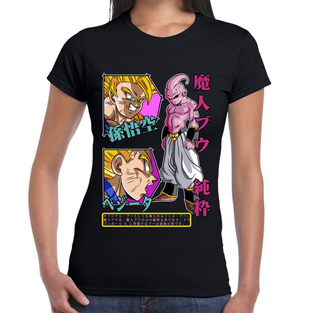 Playera Dragon Ball Goku y Vegeta vs Kid Boo #0002754 Imagen secundaria del producto