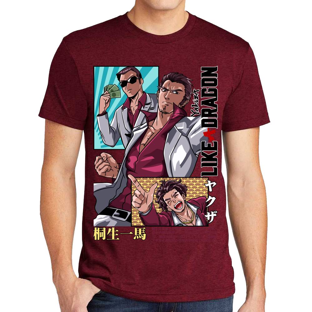 Playera Yakuza Like a Dragon Kazuma Kiryu Algodón Premium #0002759