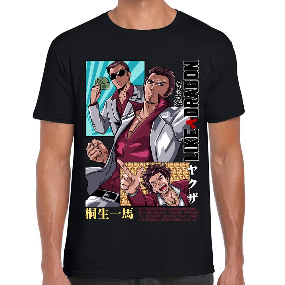 Playera Yakuza Like a Dragon Kazuma Kiryu Algodón Premium #0002759