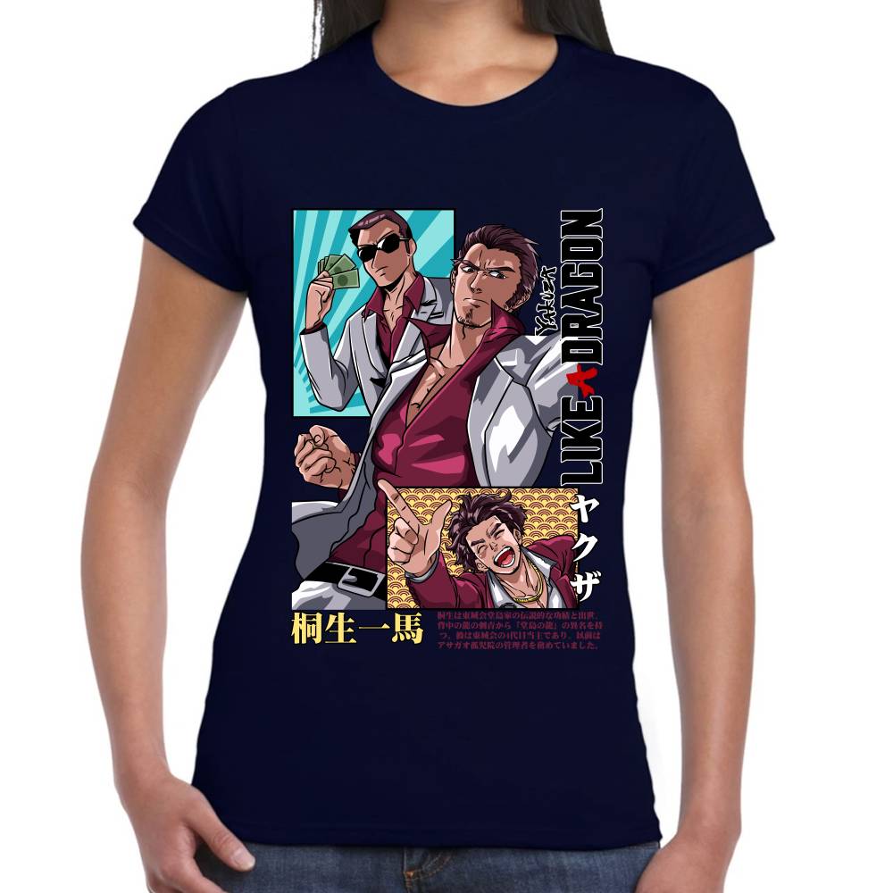 Playera Yakuza Like a Dragon Kazuma Kiryu Algodón Premium #0002759