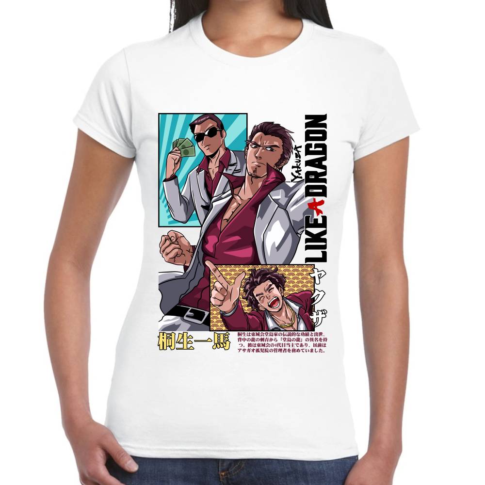 Playera Yakuza Like a Dragon Kazuma Kiryu Algodón Premium #0002759