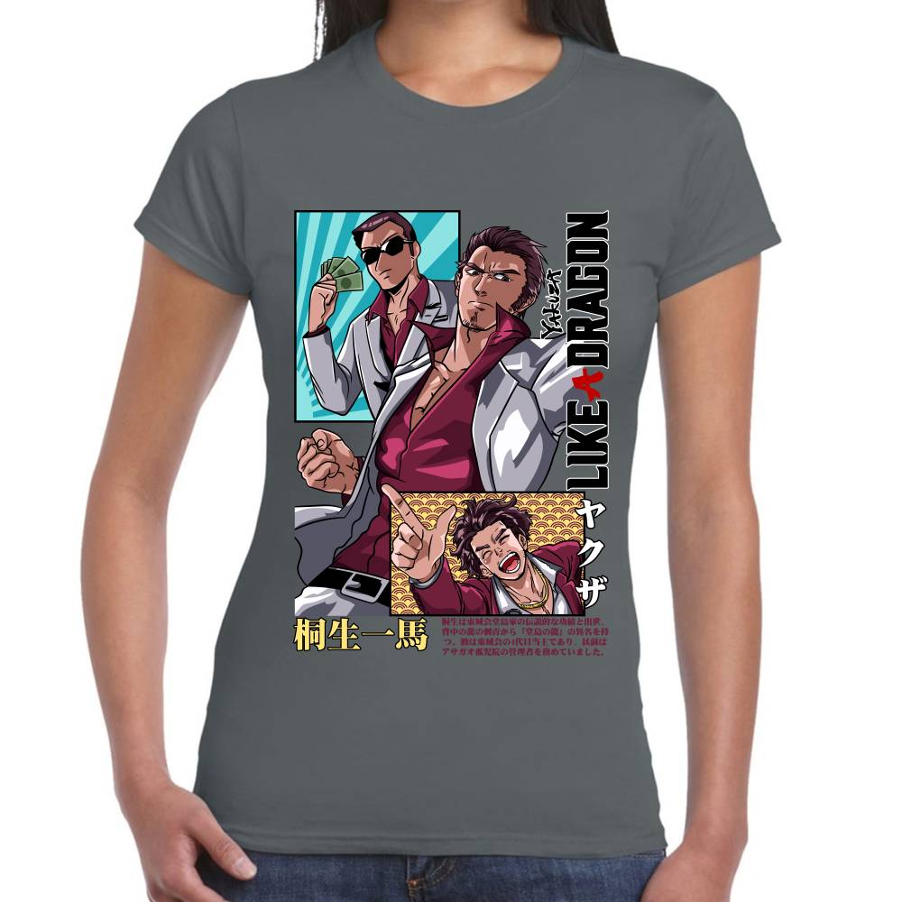 Playera Yakuza Like a Dragon Kazuma Kiryu Algodón Premium #0002759
