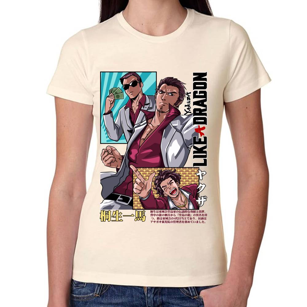 Playera Yakuza Like a Dragon Kazuma Kiryu Algodón Premium #0002759