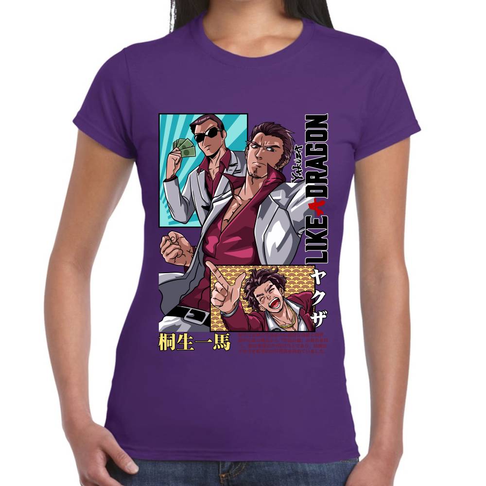 Playera Yakuza Like a Dragon Kazuma Kiryu Algodón Premium #0002759