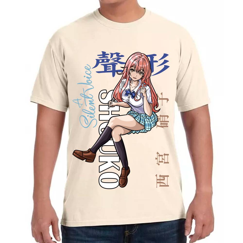 Playera Koe no Katachi Shouko Nishimiya Algodón Premium #0002768