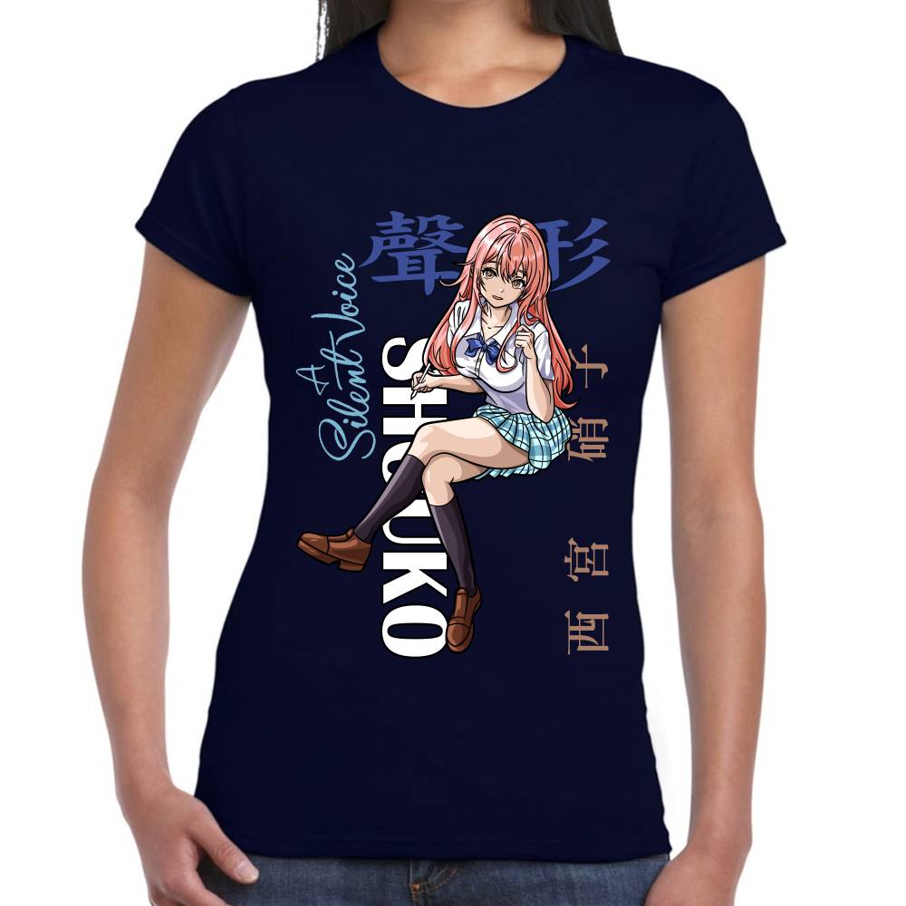 Playera Koe no Katachi Shouko Nishimiya Algodón Premium #0002768