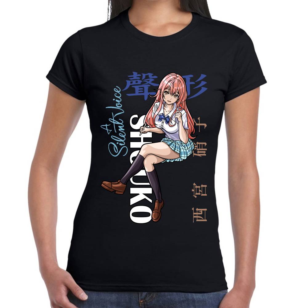 Playera Koe no Katachi Shouko Nishimiya Algodón Premium #0002768