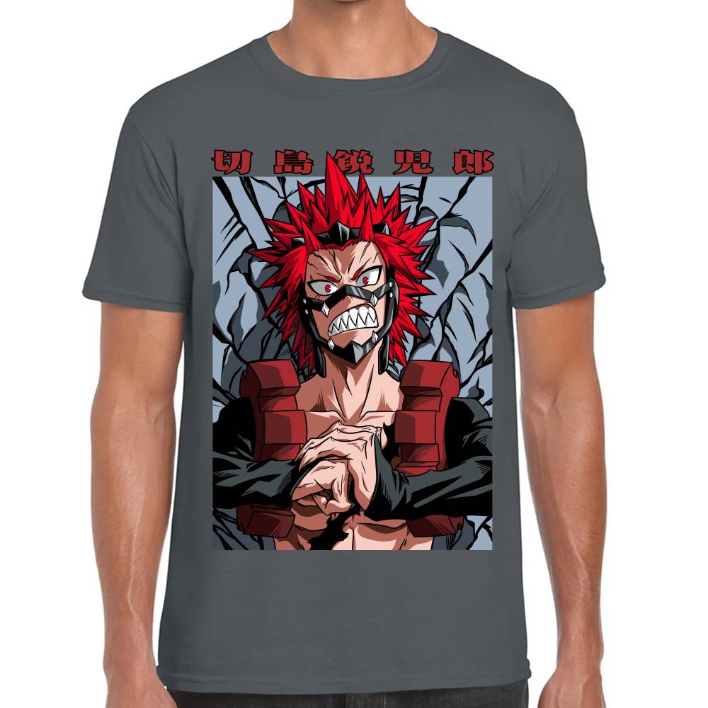 Playera My Hero Academia Eijiro Kirishima Algodón Premium #0002769