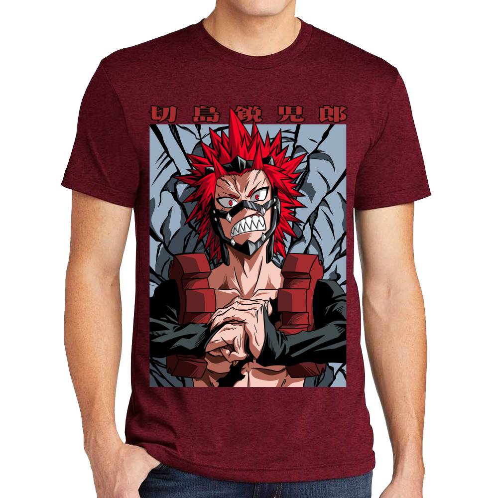 Playera My Hero Academia Eijiro Kirishima Algodón Premium #0002769
