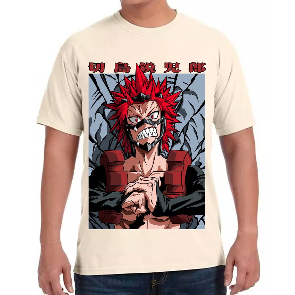 Playera My Hero Academia Eijiro Kirishima Algodón Premium #0002769