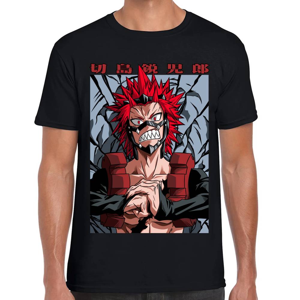 Playera My Hero Academia Eijiro Kirishima Algodón Premium #0002769
