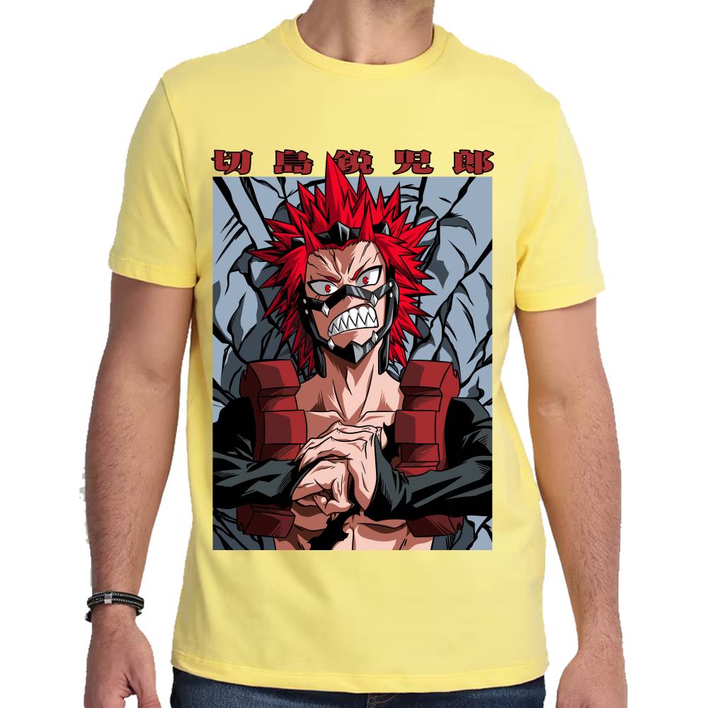 Playera My Hero Academia Eijiro Kirishima Algodón Premium #0002769