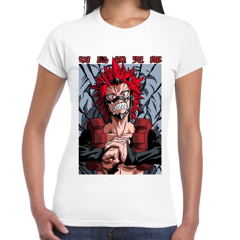 Playera My Hero Academia Eijiro Kirishima Algodón Premium #0002769