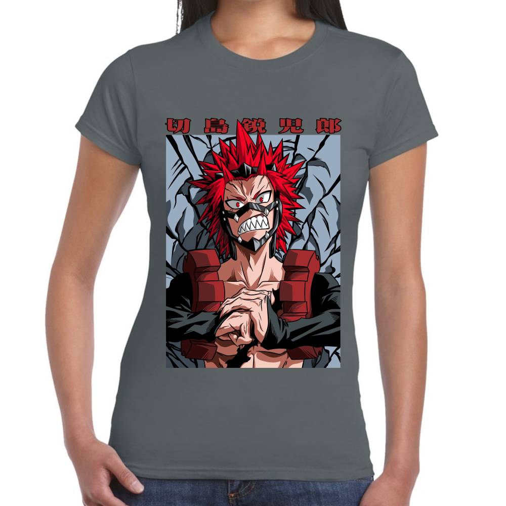 Playera My Hero Academia Eijiro Kirishima Algodón Premium #0002769