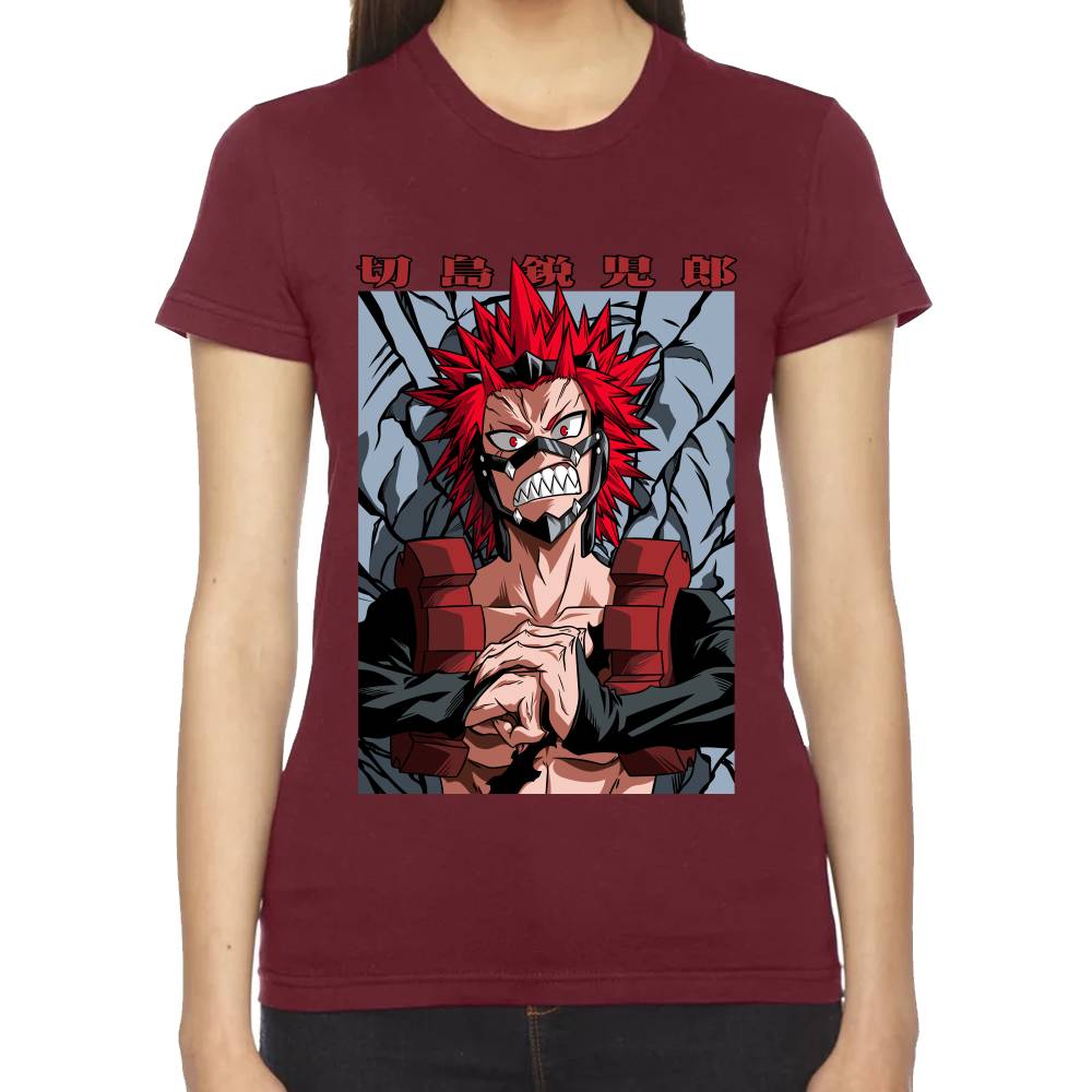Playera My Hero Academia Eijiro Kirishima Algodón Premium #0002769