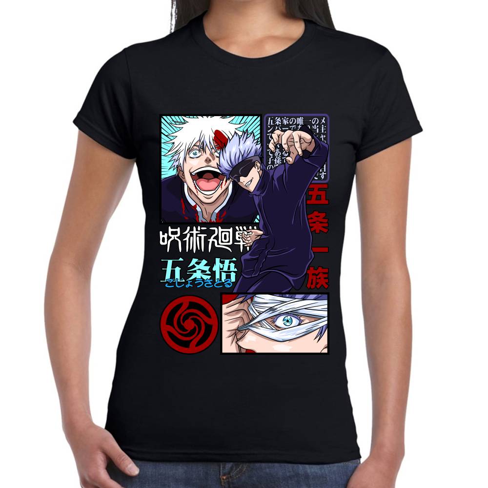 Playera Jujutsu Gojo Satoru Algodón Premium #0002773 Imagen secundaria del producto