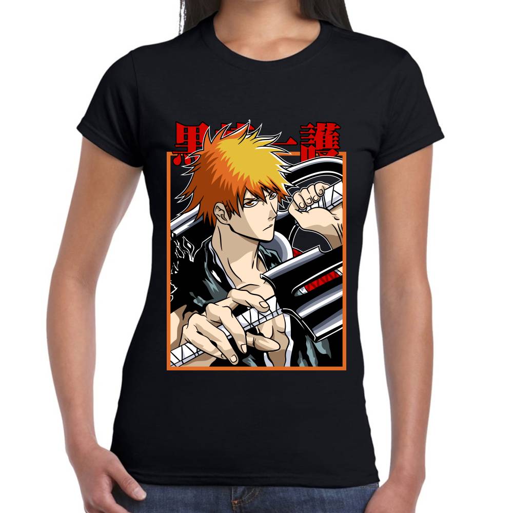 Playera Bleach Ichigo Kurosaki Algodón Premium #0002774 Imagen secundaria del producto