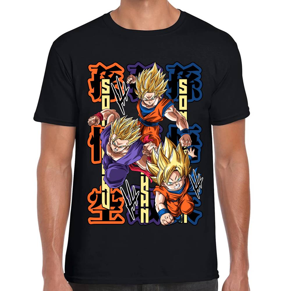 Playera Dragon Ball Goku Gohan Goten Algodón Premium #0002775 Imagen principal del producto