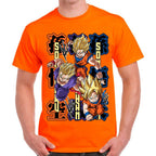 Playera Dragon Ball Goku Gohan Goten Algodón Premium #0002775