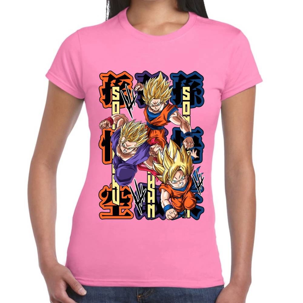 Playera Dragon Ball Goku Gohan Goten Algodón Premium #0002775