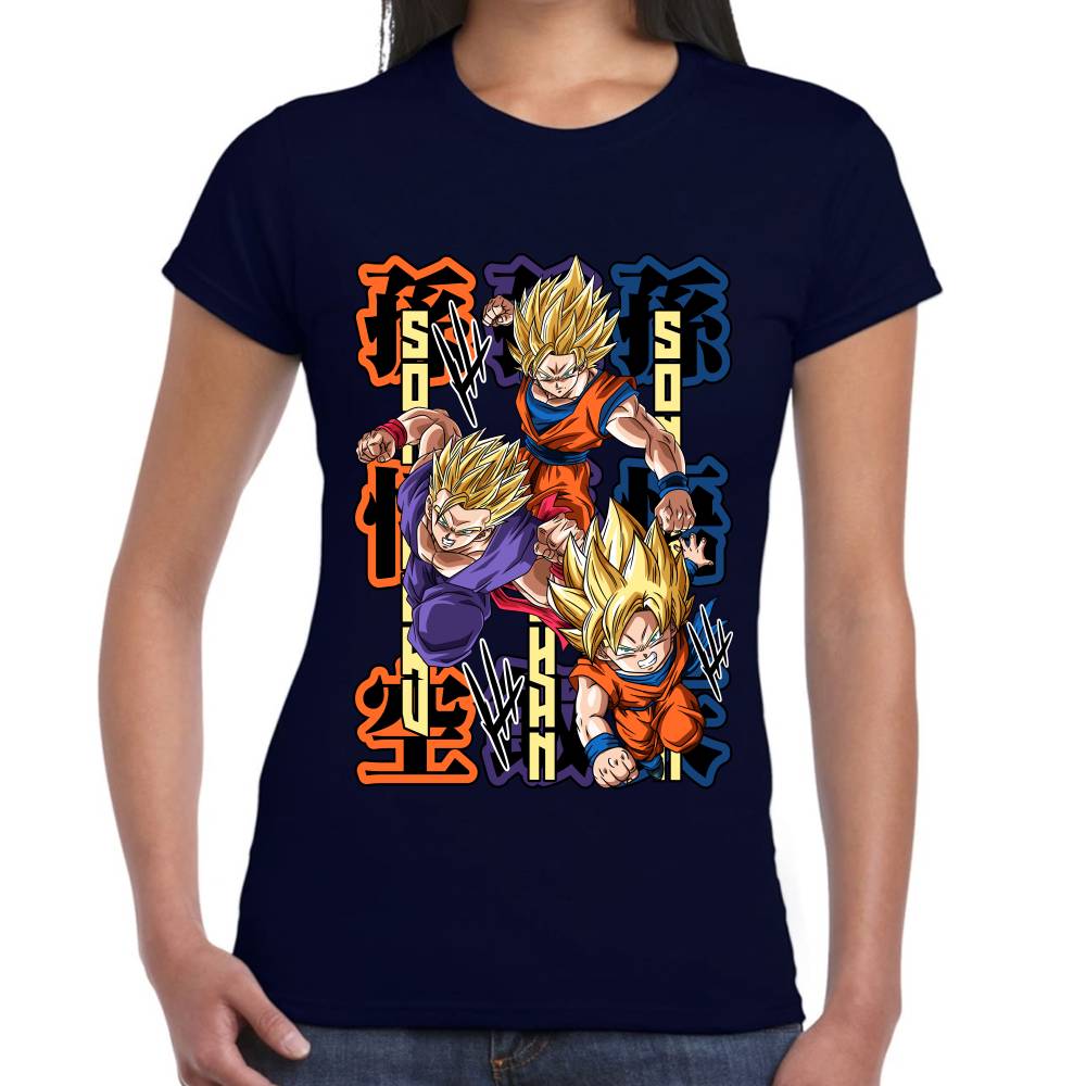 Playera Dragon Ball Goku Gohan Goten Algodón Premium #0002775