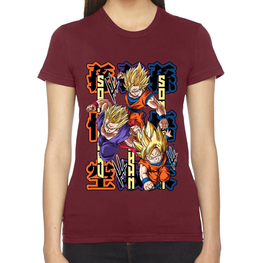 Playera Dragon Ball Goku Gohan Goten Algodón Premium #0002775
