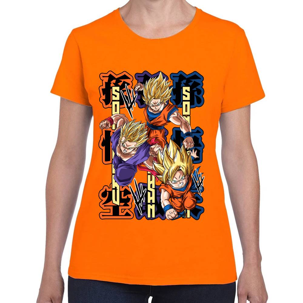 Playera Dragon Ball Goku Gohan Goten Algodón Premium #0002775