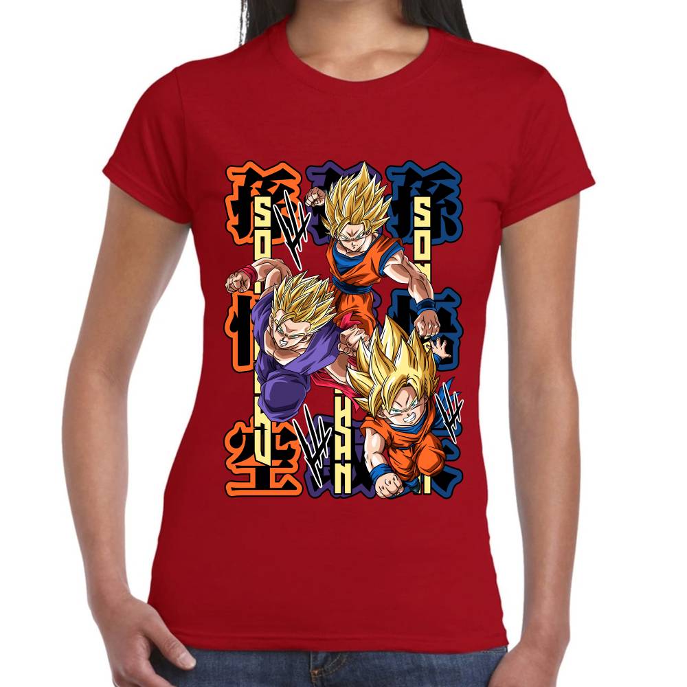 Playera Dragon Ball Goku Gohan Goten Algodón Premium #0002775